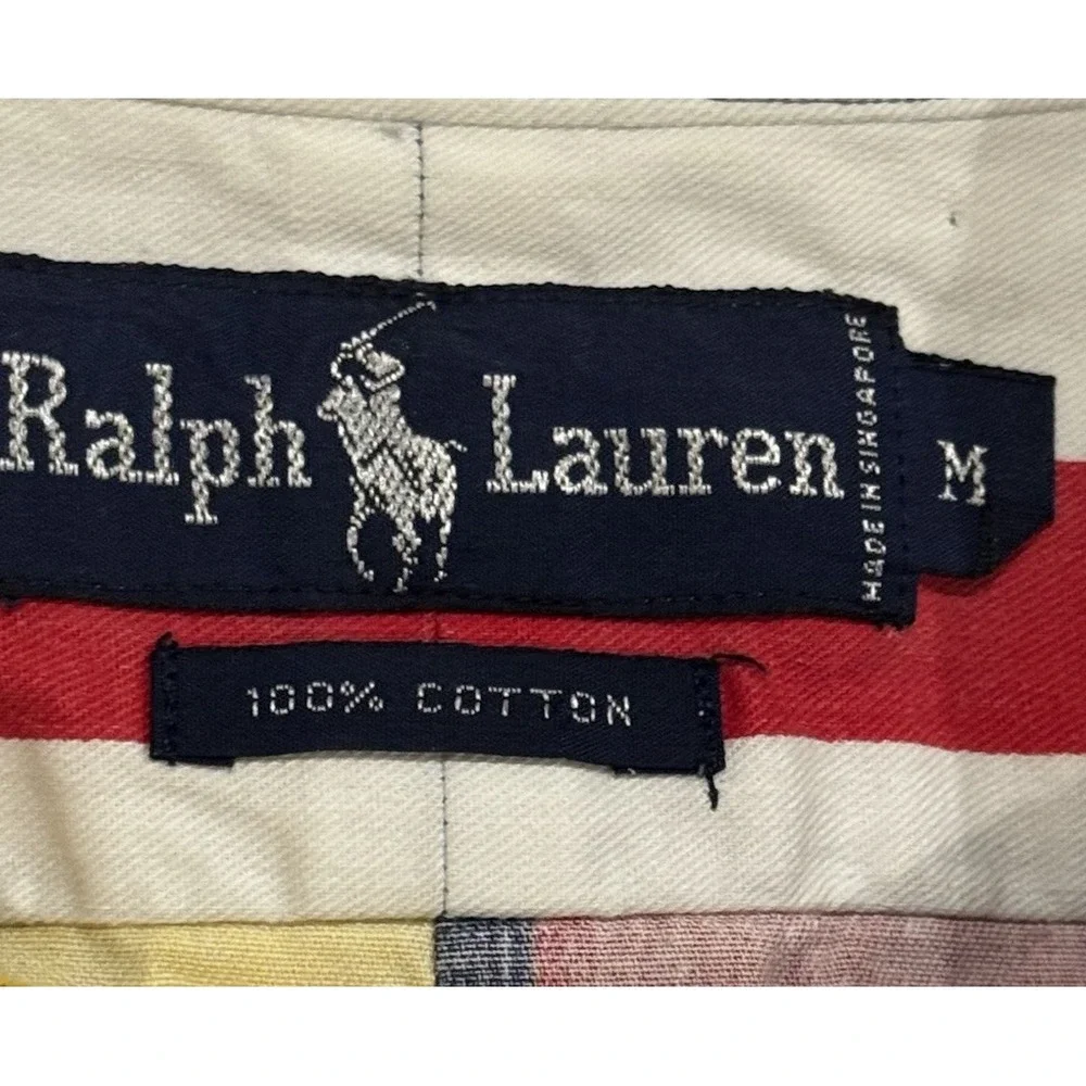 Vintage Polo Ralph Lauren Western Brushpopper Button Down Shirt M Country RRL